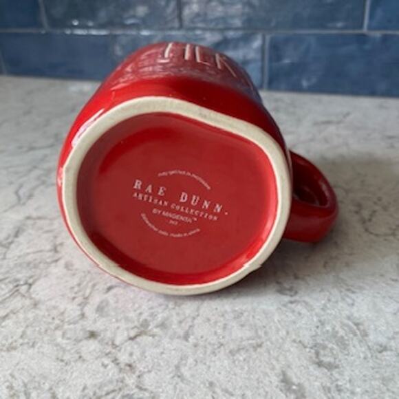 Rae Dunn HIS & HERS Mug Set - Red/White - Picture 11 of 12